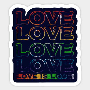 Gay Pride - Rainbow of Love Sticker